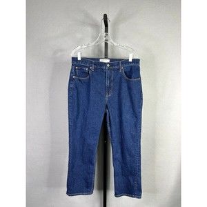 Abercrombie Fitch Jeans Womens 31 / 12 Short Ankle Straight High Rise Curve Love